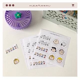Nhãn dán trang trí sổ tay sticker hoạt hình Snoopy dễ thương