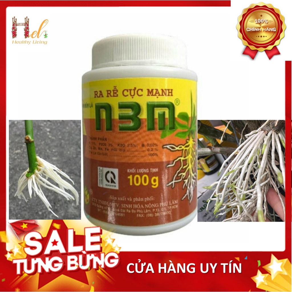 Phân bón lá kích rễ, ra rễ cực mạnh N3M 100G