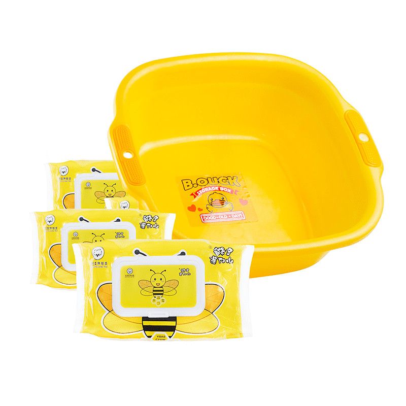 Khăn ướt Vịt vàng Dluck  - Thùng 10 bịch mỗi bịch 80 tờ - Siêu tiết kiệm