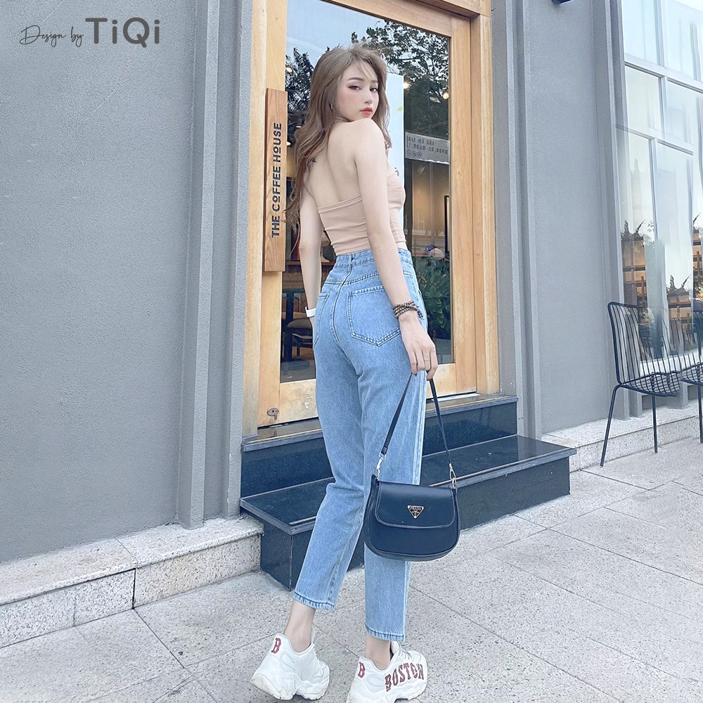 Quần Baggy Jean Nữ Lưng Cao Tôn Dáng  TiQi Jeans B1-192 | BigBuy360 - bigbuy360.vn