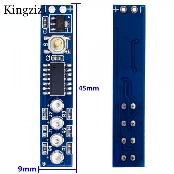 Bảng Hiển Thị Mức Độ Pin lithium 1s/2s/3s/4S Cho Pin 18650 lithium