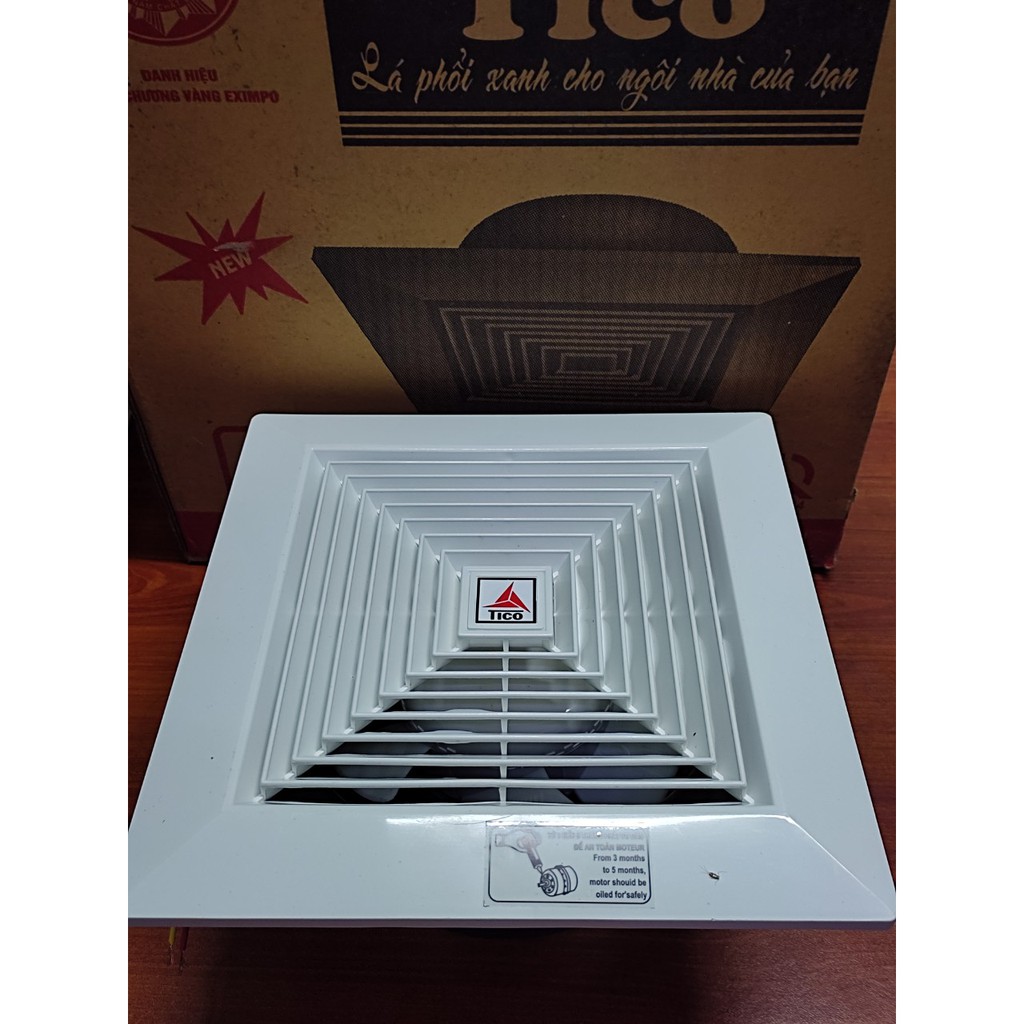 Quạt hút gió hút mùi âm trần hút ngang 15Av4/ 20Av4/25AV4 TiCO 1 chiều
