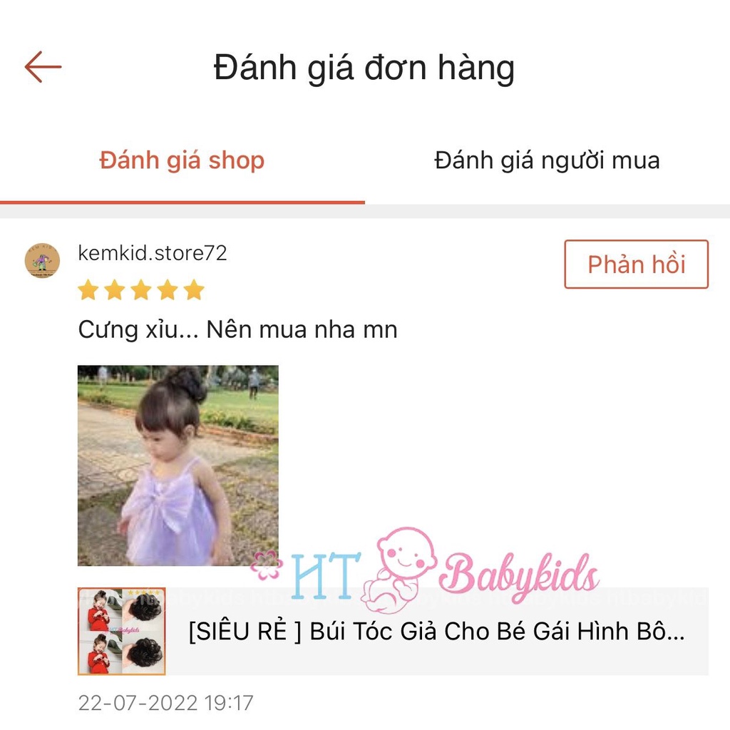 KẸP Tóc Giả Cho Bé Gái Hình Bông Mai - KẸP SIÊU NHẸ DỄ CỘT DÀNH CHO CÁC BÉ