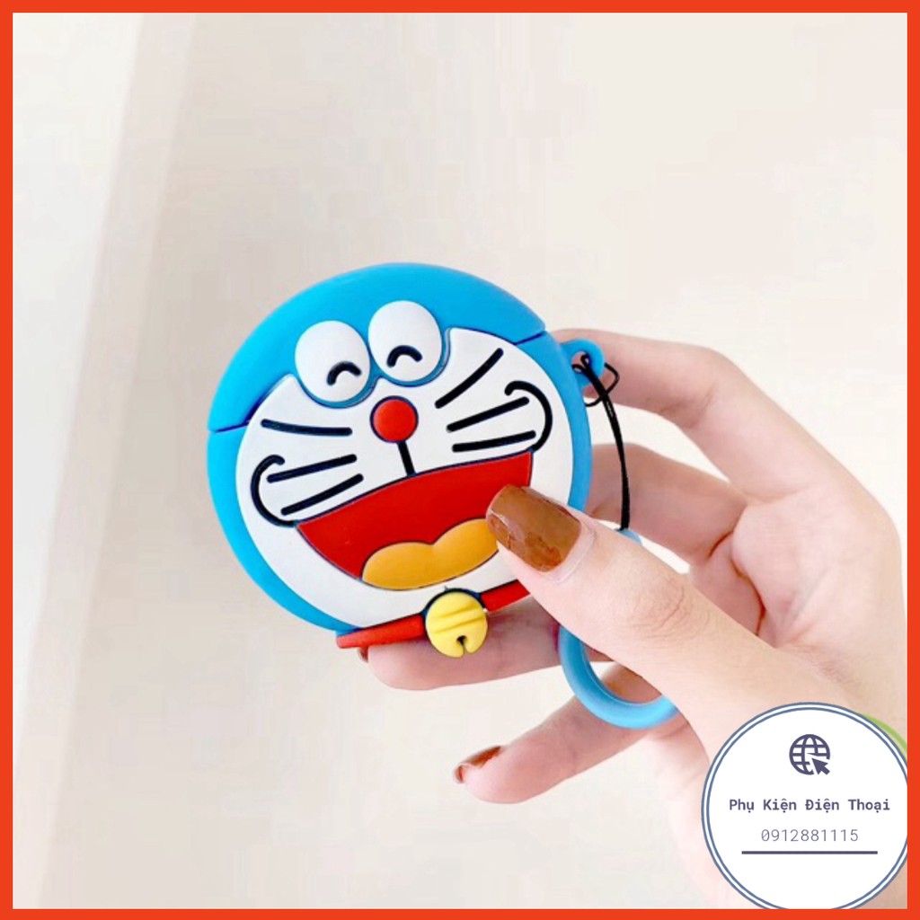 ☘️Tặng kèm móc treo☘️ Case bao Airpods 1 2 Doraemon đựng tai nghe không dây Airpod ⚡Phụ Kiện Điện Thoại⚡️
