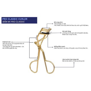 Bấm Mi Vàng Vacosi Pro Classic Curler