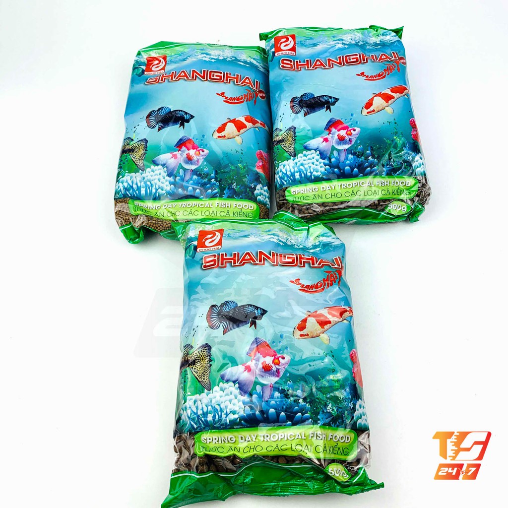 Thức Ăn Cá ShangHai 500g Viên Nhỏ/Vừa/Lớn - Cám Cá Cảnh