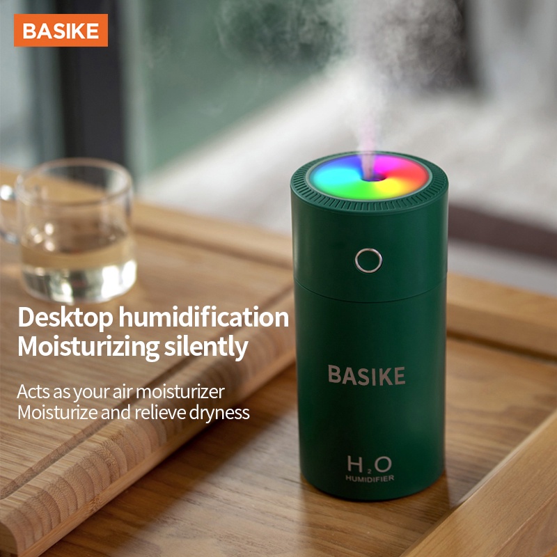 Máy phun sương 3L dung tích lớn BASIKE có màn hình hiển thị độ ẩm với 7 đèn màu cho văn phòng gia đình