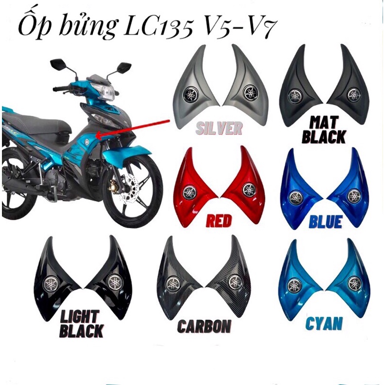 Ốp bửng LC 135 -Body kit LC 135(Kèm logo nổi cứng)