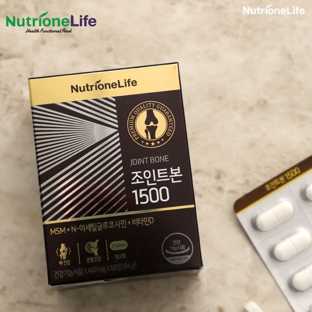 Viên Uống NUTRIONELIFE Joint Bone 1500 Bổ Sung Glucosamine Giảm Đau, Thoái Hóa Khớp, Tăng Cường Dịch Khớp 60 Viên