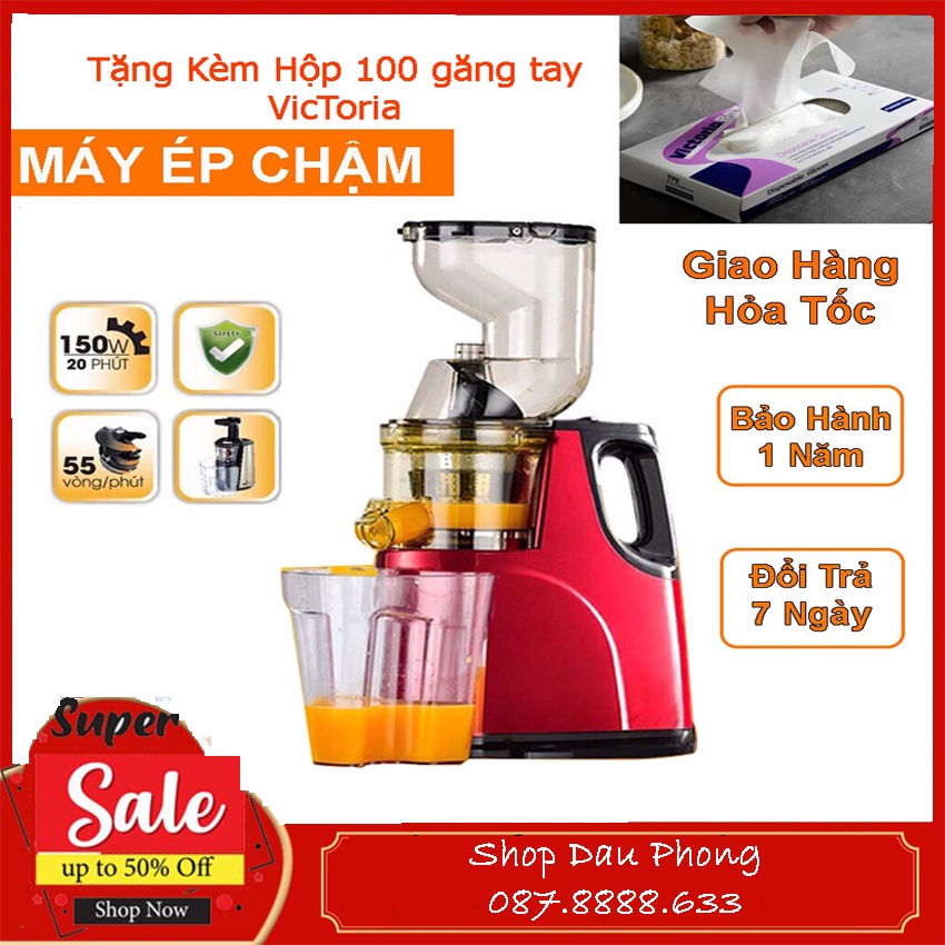 HÀNG CAO CẤP Máy Ép Chậm Hoa Quả Hongxin RH 312 Chính Hãng . Ép Trái Cây Giữ 95% Lượng Nước, Bảo Hành 12 Tháng