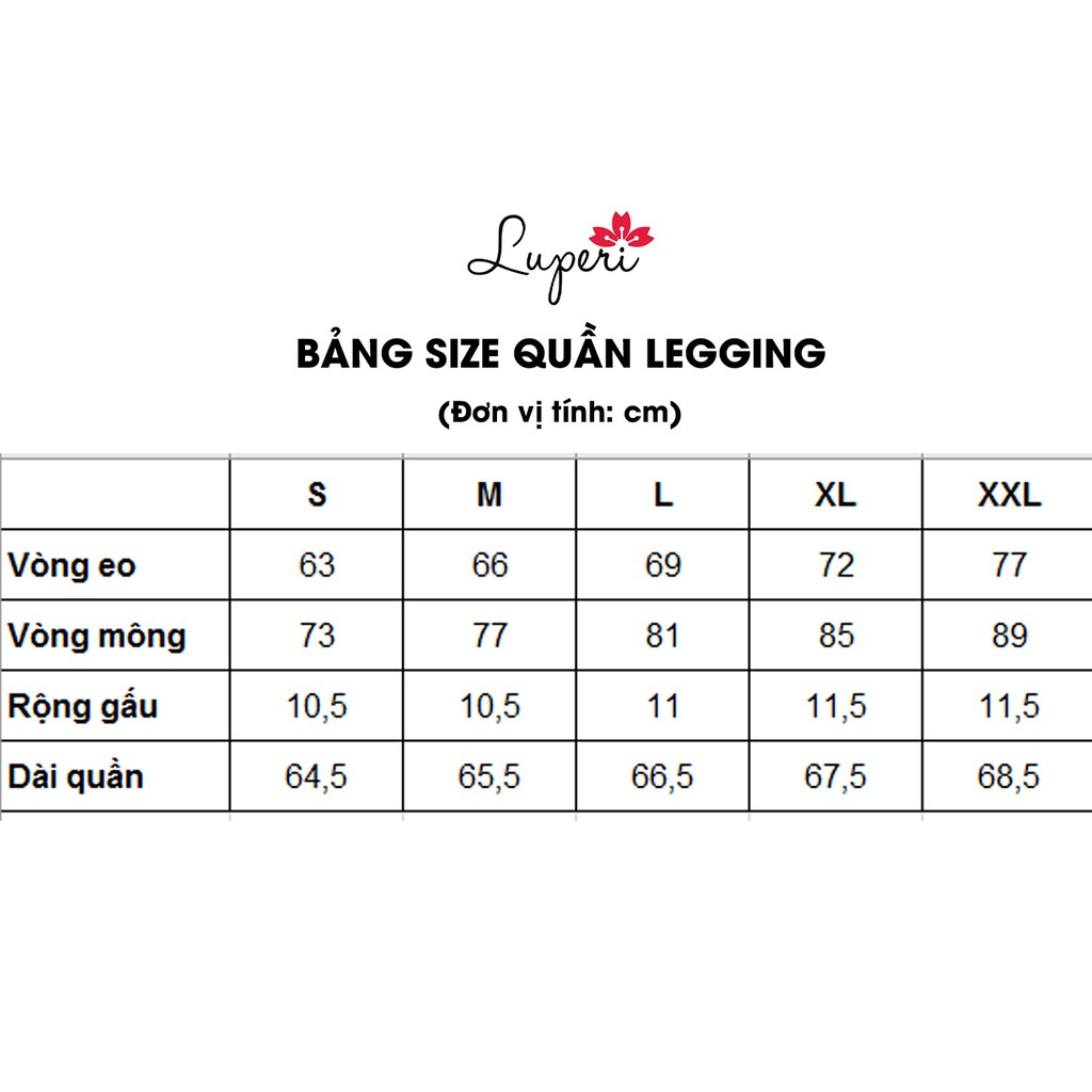 Quần Legging Cao Cấp Luperi SP59 Đen Co Giãn Tốt, Không Bai, Không Xù Nâng Mông Hiệu Quả