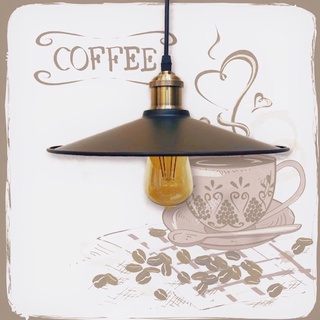 Đèn thả đĩa bay trang trí phong cách Vintage chao đĩa bay lắp quán cafe nhà hàng T047