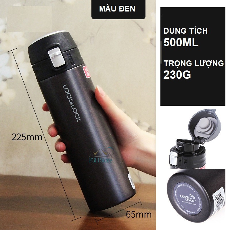 Bình giữ nhiệt siêu nhẹ Lock&Lock Super Feather Light dung tích 500ml LHC3224