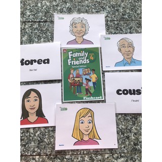 Bộ Flashcard và Mindmap Family and Friends Grade 4 Special Edition ép Plastic