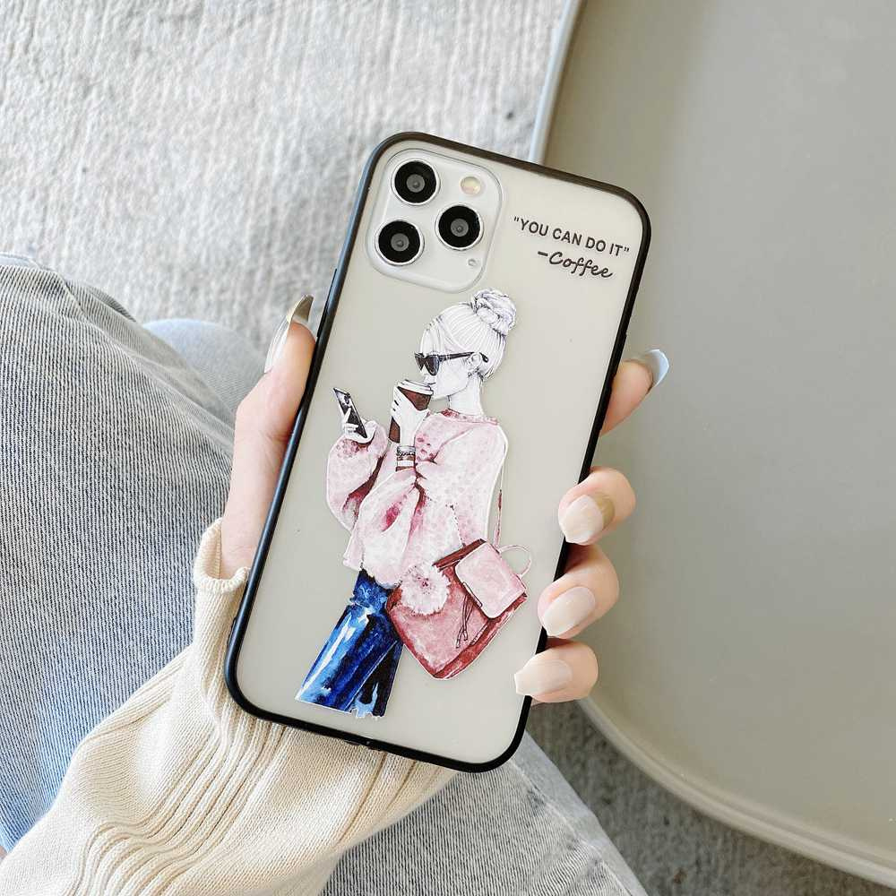 Ready Stock Ốp lưng iPhone 12 11 Pro Max 12 Mini Xs Max X Xr SE 2020 8 7 6s 6 Plus Phone Case Color Girl Boss Shell Silicon Soft TPU Fashion Casing Protection Anti-fall Back Cover