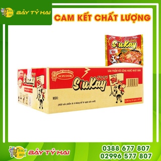 Thùng 24 gói mì siukay acecook vị bò x 128g