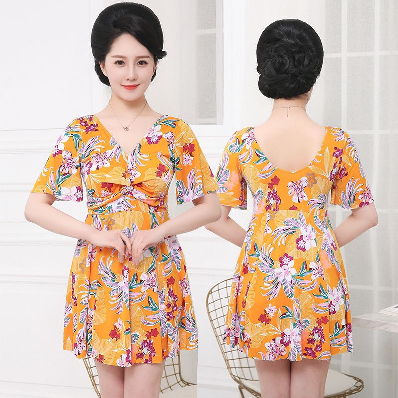 Bộ Đồ Bơi Mỏng Che Phủ Bụng Thiết Kế Dễ Thương Cho Nữ Trung Niên | BigBuy360 - bigbuy360.vn