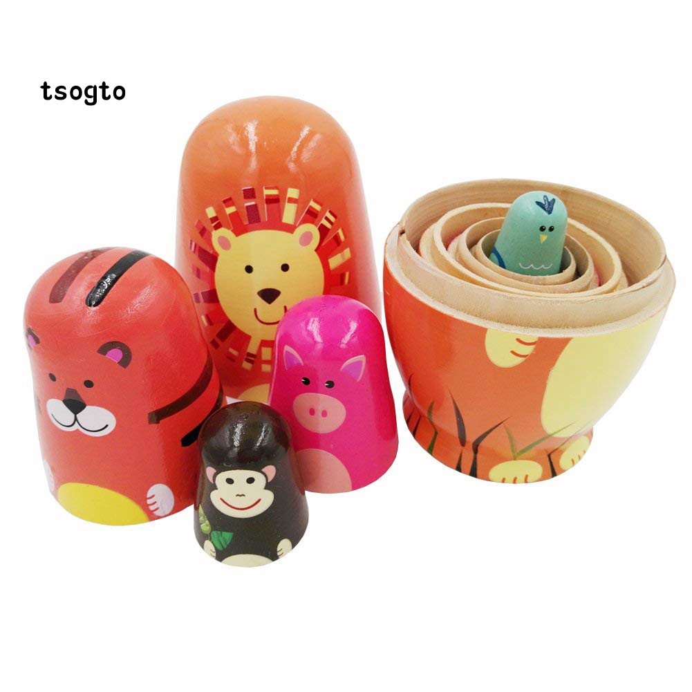 Bộ 5 Búp Bê Nga Matryoshka Bằng Gỗ