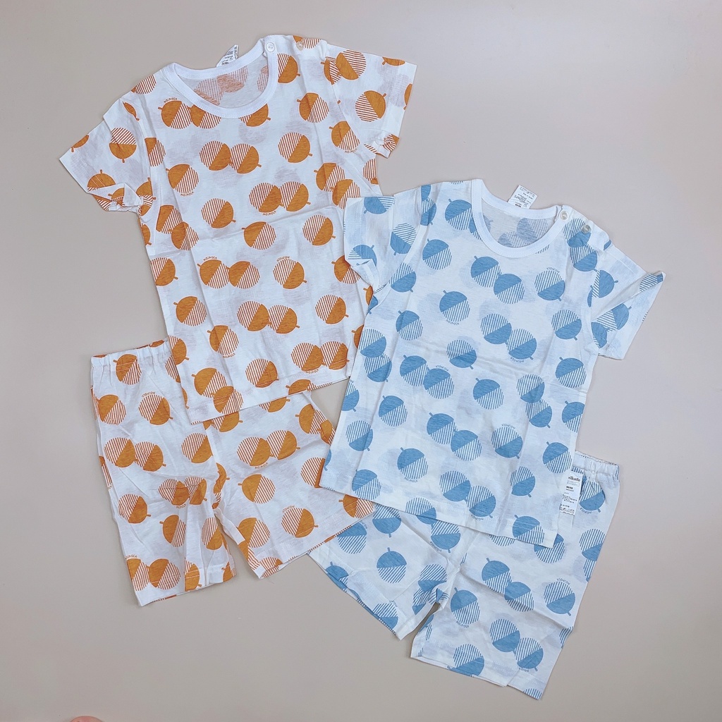 Bộ cotton giấy milkmile hình hạt dẻ xanh/nâu BTBG