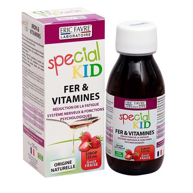 Specil Kid Fer Vitamines.Bổ Sung Sắt Và Các Vitamin Cần Thiết Cho Sự Phát Triển Của Bé.Pháp