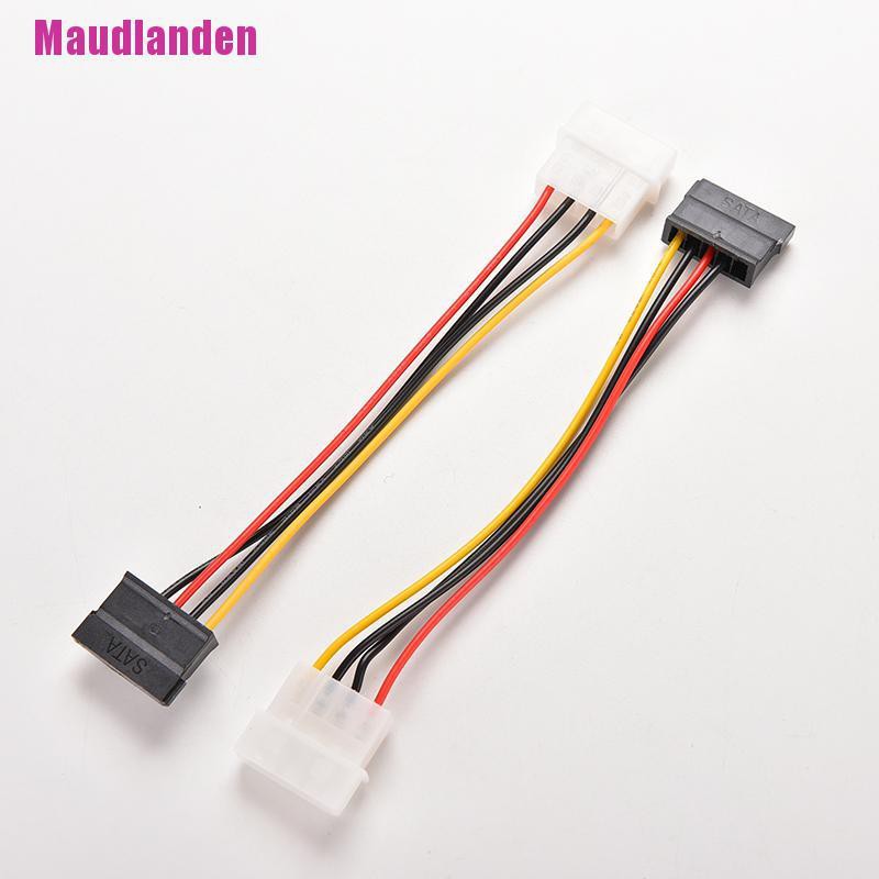 1 Dây Cáp Chuyển Đổi Nguồn Điện 4 Pin Ide Molex Sang 15-pin Serial Ata Sata