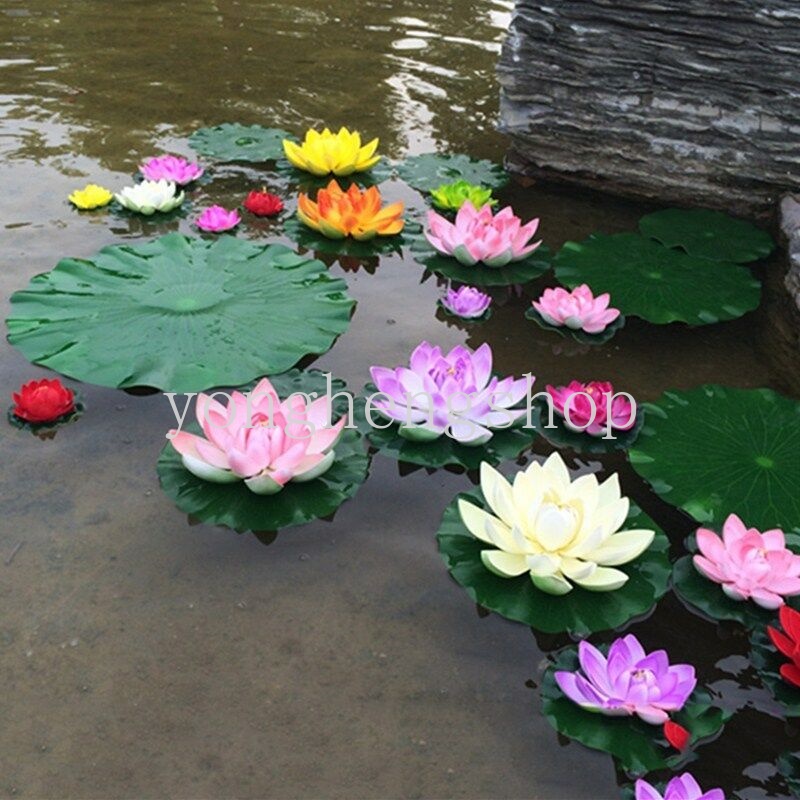 Lá Sen Nổi 10cm Dùng Trang Trí Hồ Bơi / Sân Vườn DIY