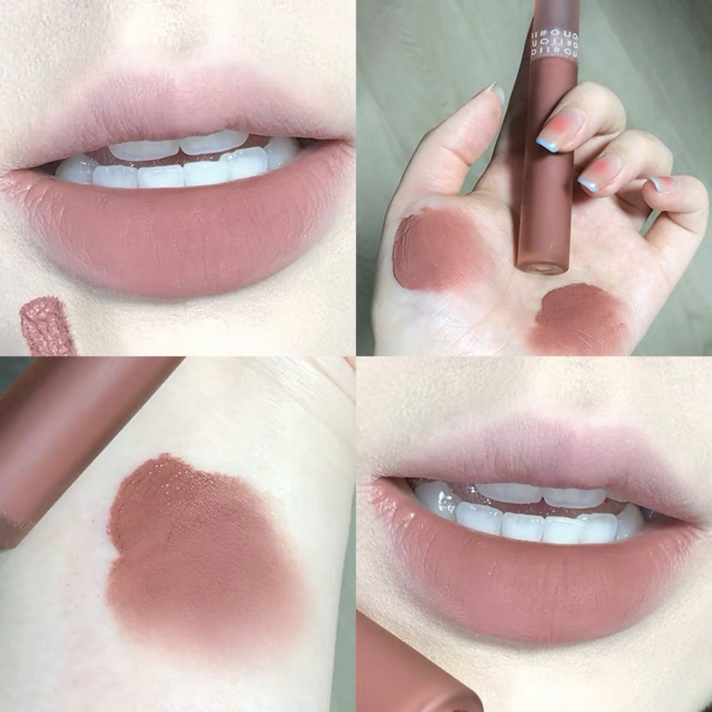 ❤Son Lì OUOII Màu Lì Mịn Như Nhung Không Phai Và Không Dính Cốc Thời Trang Cho Học Sinh