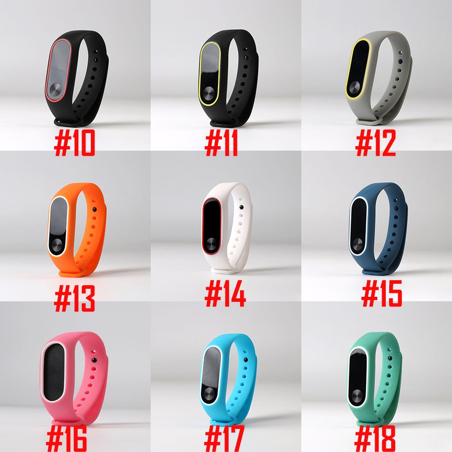 Dây Đeo Silicon Thay Thế Cho Đồng Hồ Thông Minh XIAOMI MI Band 2