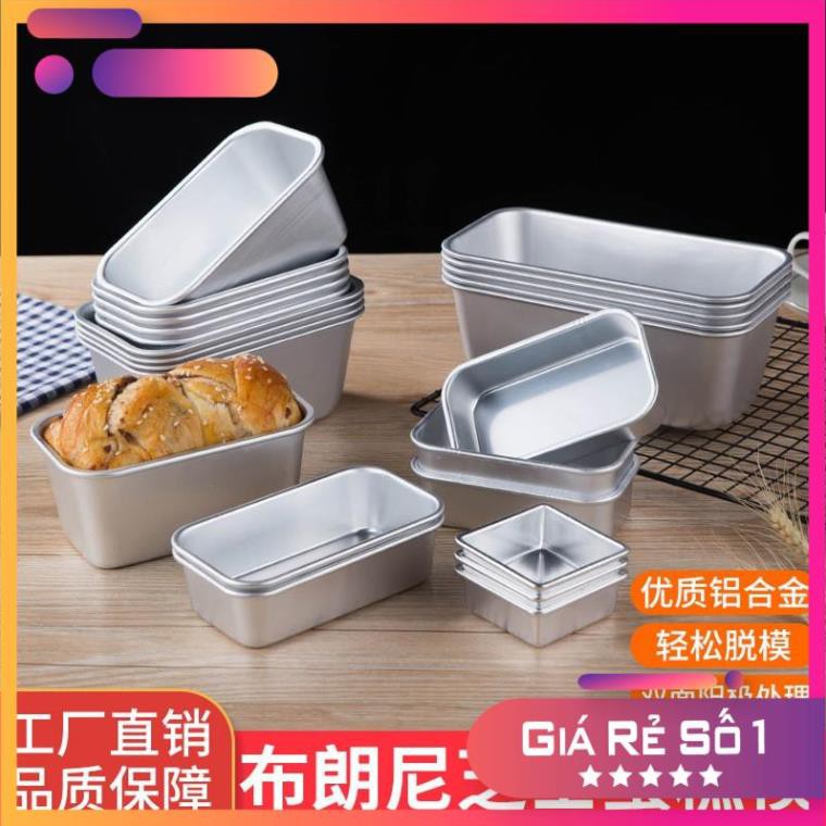 [MUA 10 TẶNG 1 A05]Khuôn nhôm đúc hình chữ nhật Bakese, Xincheng A01 - A02 - A03 - A04 - A05 Bake Group