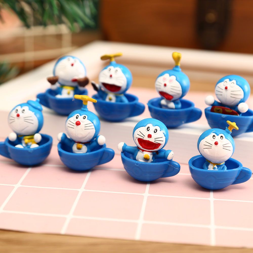 Set 8 Mô Hình Nhân Vật Doraemon Xinh Xắn Dùng Để Trang Trí