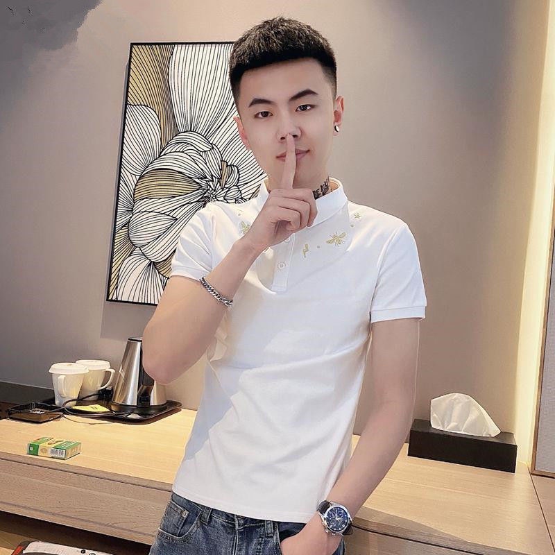 Áo Thun polo Tay Ngắn Dáng Ôm Thời Trang Mùa Hè Dễ Phối Đồ Cho Nam