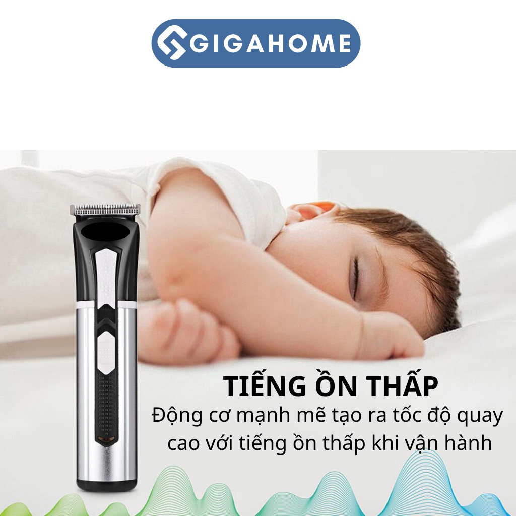Bộ Tông Đơ Cắt Tóc Không Dây GIGAHOME KM-3007 Đa Năng 3 Lưỡi Dao Tạo Nhiều Kiểu Tóc 2493