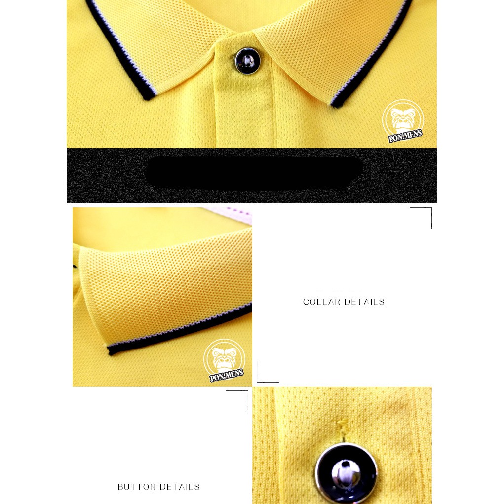 [Combo] áo phông áo thun cổ bẻ, tay ngắn NEWEST 5 màu xanh nước biển, vàng, đen, tím, đỏ cho nam khô thoáng mặc hè