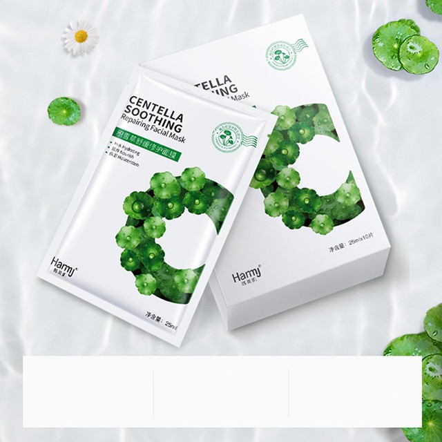 Mặt Nạ Hanmj Centella Soothing lành Mụn Chiết Xuất Rau Má Thảo Dược