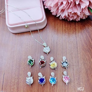 dây chuyền hồ ly mặt đá bạc đẹp,vòng cổ bạc đẹp( mặt hồ ly mang lại may mắn ,tài lộc,giữ tình duyên)