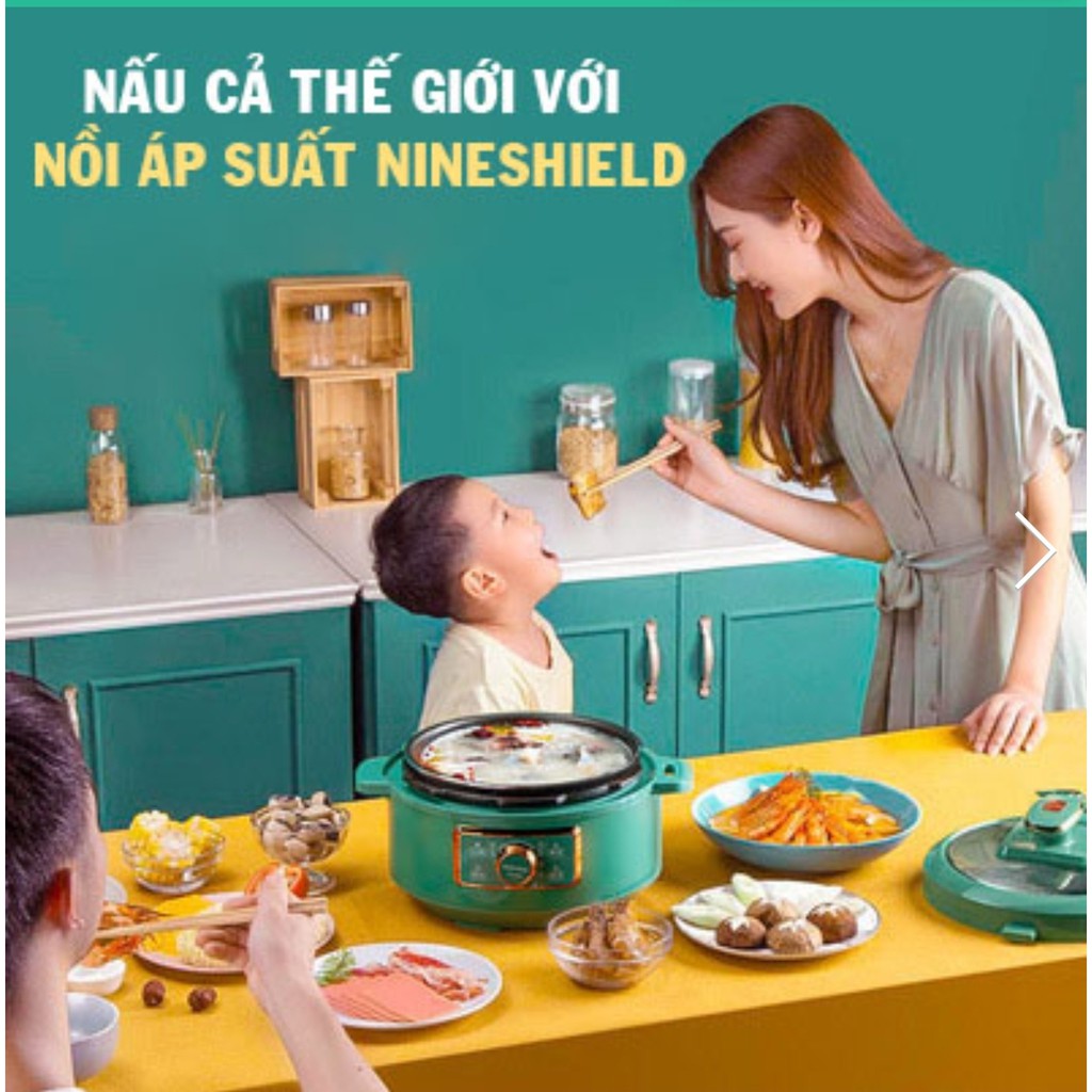 Nồi Áp Suất Điện Đa Năng Nội Địa Trung Dung Tích 3.5L, Nấu Lẩu, Hầm, Soup