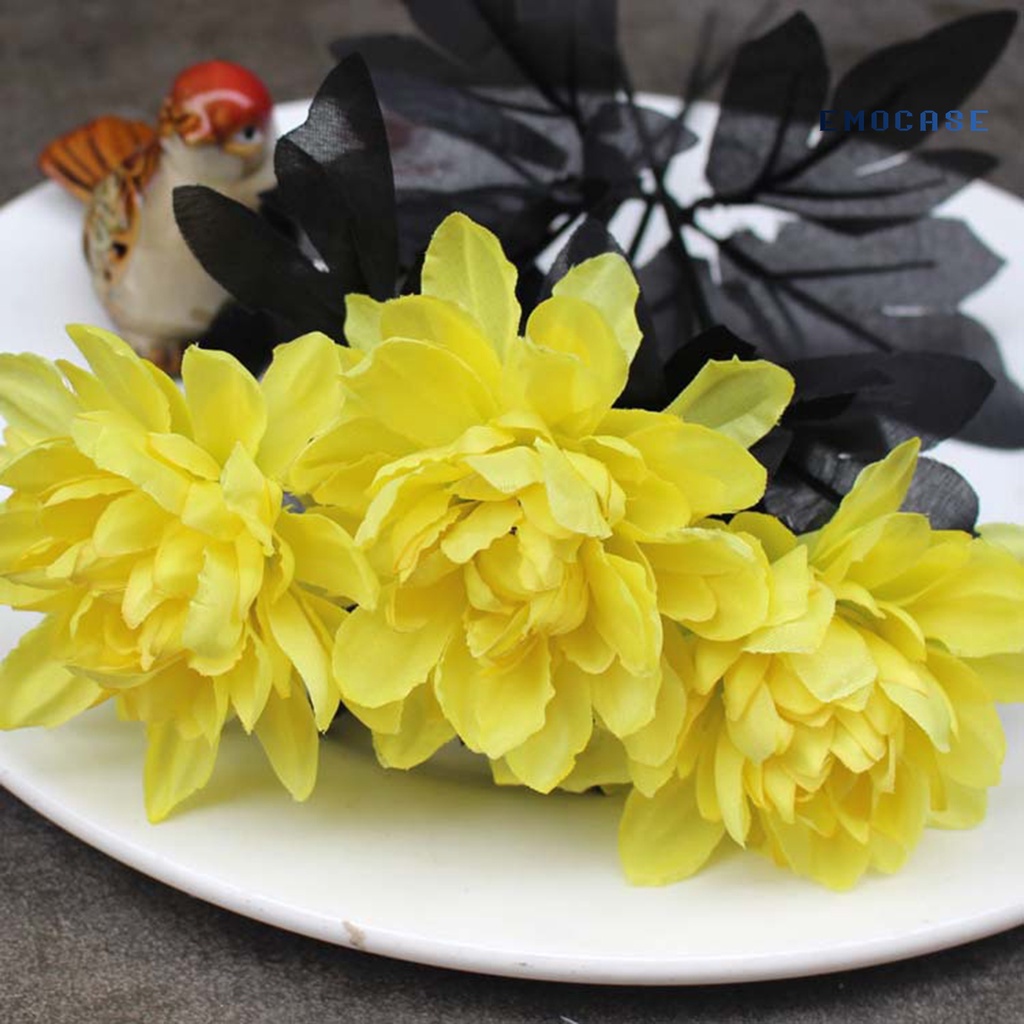 1 Nhánh Hoa Nhân Tạo Bằng Lụa Trong Suốt Trang Trí Tiệc