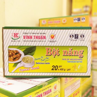 Bán Sỉ 1 Thùng Bột Vĩnh Thuận: Bột Gạo, Bột Nếp, Bột Năng, Bột Bắp Thùng 20 Gói - 400g/gói - Larva Store