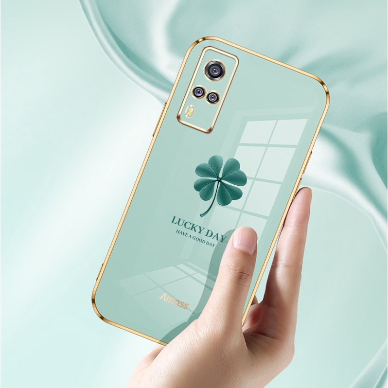 Ốp Điện Thoại Silicon Mạ Viền Sang Trọng Cho VIVO Y51 2020 Y31 2020 2021 Y51A Y53S 4G