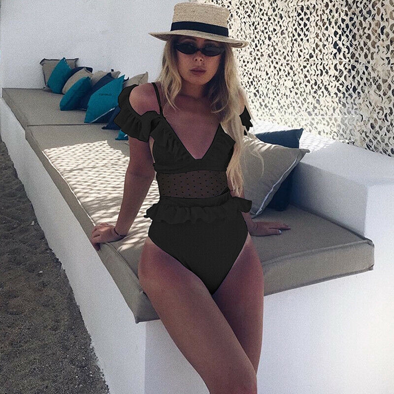 Đồ bơi một mảnh phối lưới thiết kế quyến rũ cho phái nữ | BigBuy360 - bigbuy360.vn