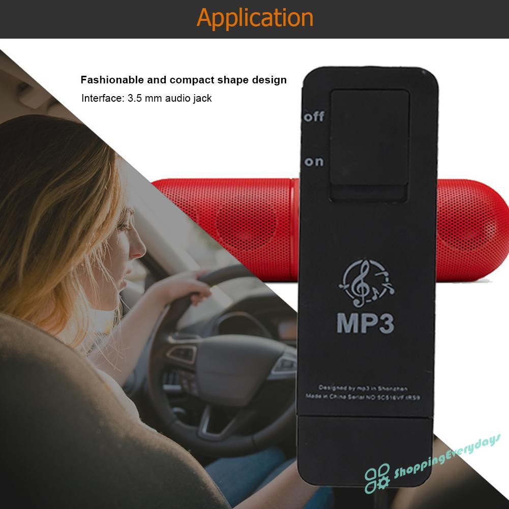 Máy Nghe Nhạc Mp3 Hỗ Trợ Thẻ Nhớ Tf 16gb