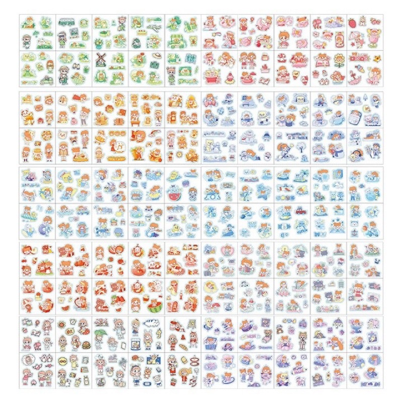 Hộp 100 tập sticker