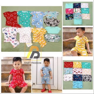 Set 5 bộ bozip cộc tay cho bé trai bé gái hàng loại 1