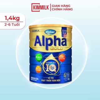 Sữa bột alpha gold iq 4 1.4kg mẫu mới