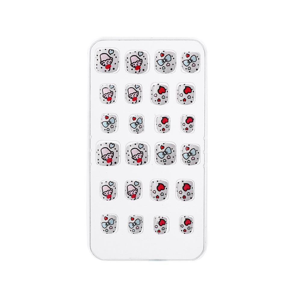 Bộ 24 Móng Tay Giả Che Phủ Toàn Diện Cho Bé