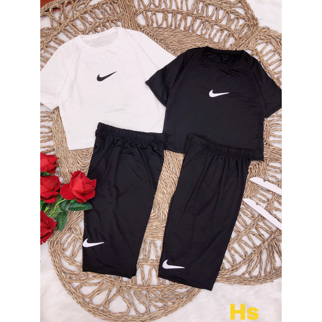 Bộ quần lửng và áo crt nike body quyến rũ