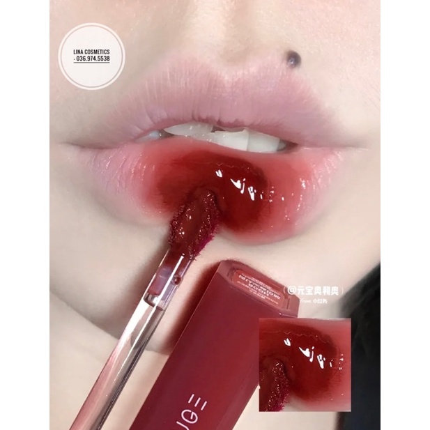 Son Tint Bóng Black Rouge Half N Half Water Glow màu HG08 Đỏ Nâu