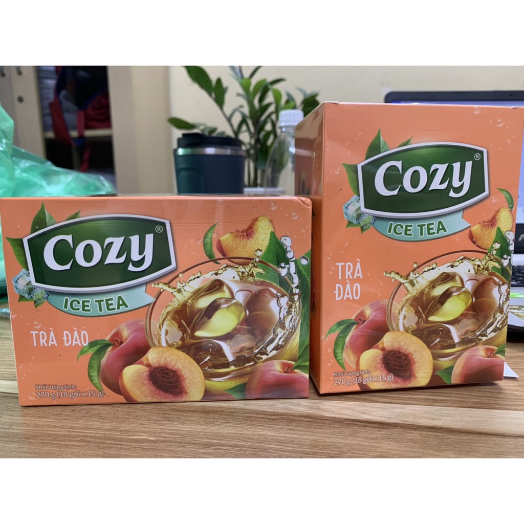 [Mã 66FMCGSALE hoàn 8% đơn 500K] Trà Cozy Hòa Tan Ice Tea/ Trà Hòa Tan Hương Chanh - Hương Đào