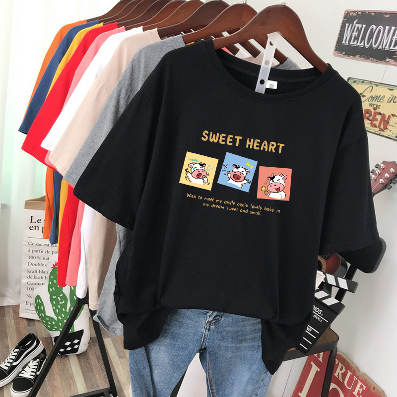 NRVP Áo Thun Tay Ngắn Cổ Tròn Thời Trang Hè 2021 Cny / Trung Hoa Cho Nữ