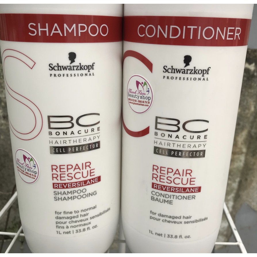 Dầu Xả Phục Hồi Tóc Hư Tổn Schwarzkopf BC Repair Rescue 1000ml